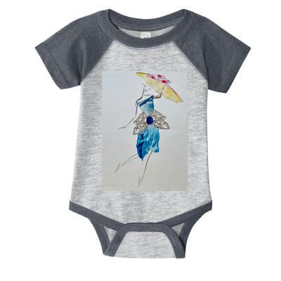 Walking With Umbrella Long Infant Baby Jersey Bodysuit