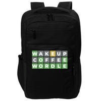 Wordle Wake Up Coffee Wordle Wordle Addict Impact Tech Backpack