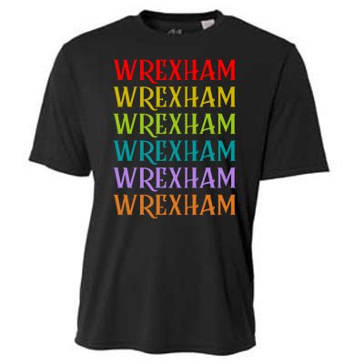 Wrexham Wales Vintage 80s Retro Cooling Performance Crew T-Shirt