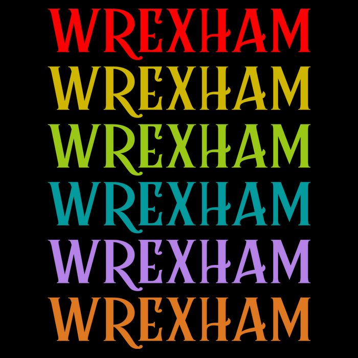 Wrexham Wales Vintage 80s Retro Apron