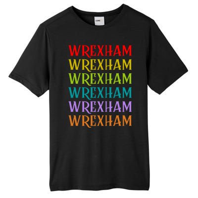 Wrexham Wales Vintage 80s Retro Tall Fusion ChromaSoft Performance T-Shirt