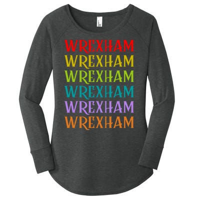 Wrexham Wales Vintage 80s Retro Women's Perfect Tri Tunic Long Sleeve Shirt