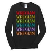 Wrexham Wales Vintage 80s Retro Tall Long Sleeve T-Shirt