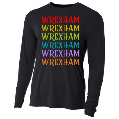 Wrexham Wales Vintage 80s Retro Cooling Performance Long Sleeve Crew