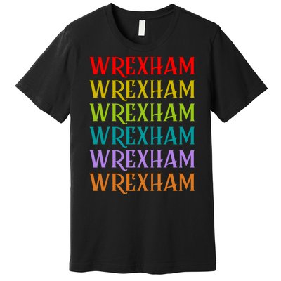 Wrexham Wales Vintage 80s Retro Premium T-Shirt