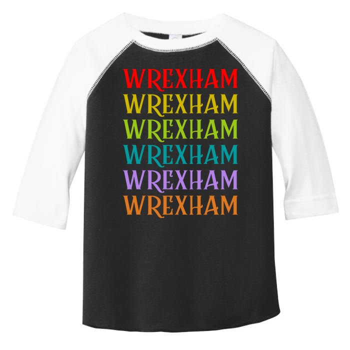 Wrexham Wales Vintage 80s Retro Toddler Fine Jersey T-Shirt