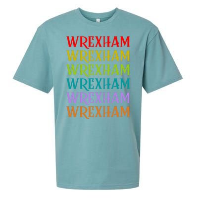 Wrexham Wales Vintage 80s Retro Sueded Cloud Jersey T-Shirt