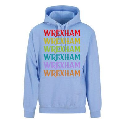 Wrexham Wales Vintage 80s Retro Unisex Surf Hoodie