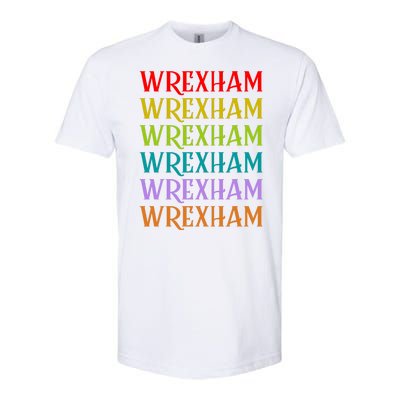 Wrexham Wales Vintage 80s Retro Softstyle CVC T-Shirt