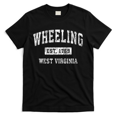Wheeling West Virginia Wv Vintage Established Sports T-Shirt