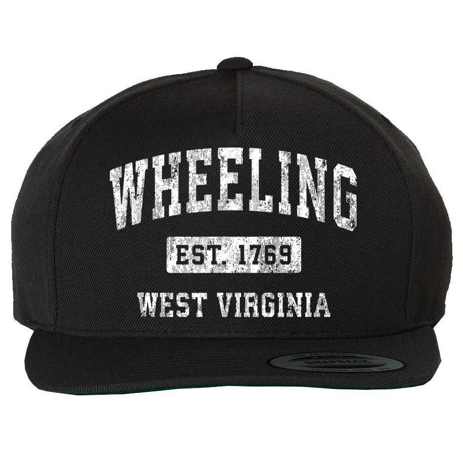 Wheeling West Virginia Wv Vintage Established Sports Wool Snapback Cap