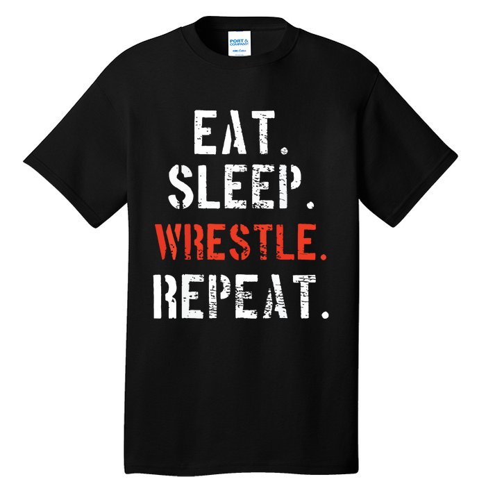 Wrestling Wrestler Vintage Funny Gift Tall T-Shirt