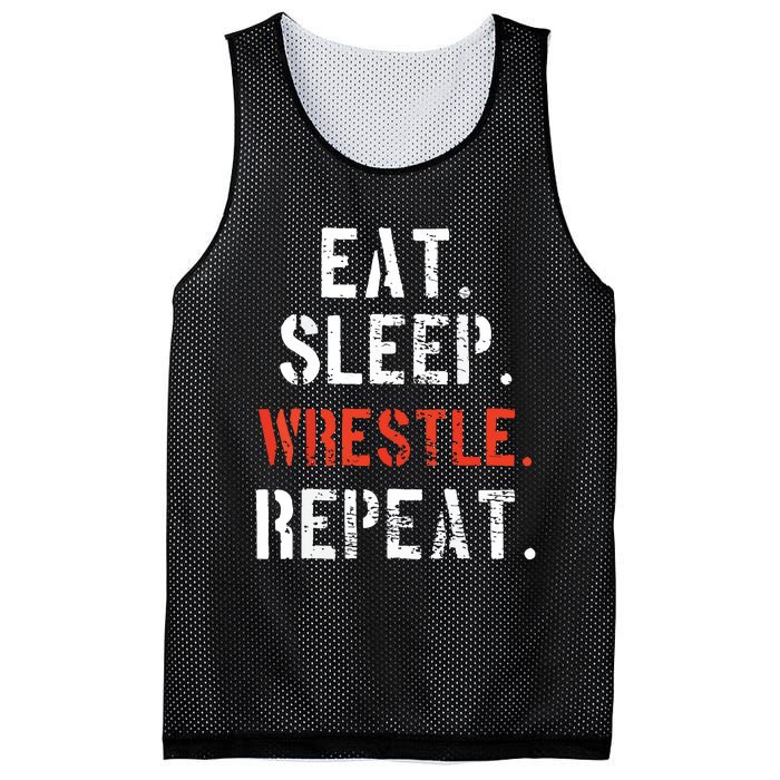 Wrestling Wrestler Vintage Funny Gift Mesh Reversible Basketball Jersey Tank