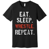 Wrestling Wrestler Vintage Funny Gift Premium T-Shirt