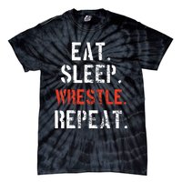 Wrestling Wrestler Vintage Funny Gift Tie-Dye T-Shirt