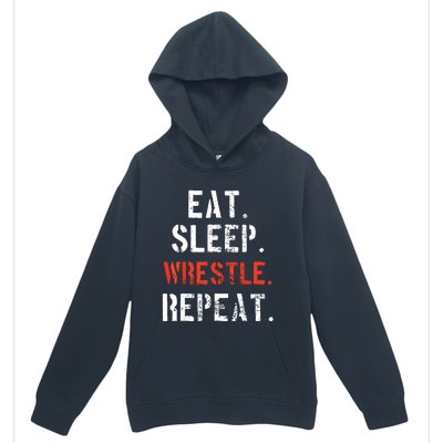 Wrestling Wrestler Vintage Funny Gift Urban Pullover Hoodie