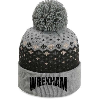 Wrexham Wales Vacation Welsh Dragon Urban Street Art Cute Gift The Baniff Cuffed Pom Beanie