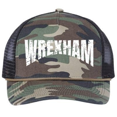 Wrexham Wales Vacation Welsh Dragon Urban Street Art Cute Gift Retro Rope Trucker Hat Cap