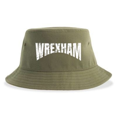 Wrexham Wales Vacation Welsh Dragon Urban Street Art Cute Gift Sustainable Bucket Hat