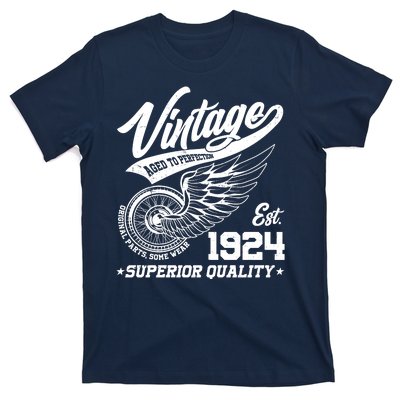 Winged Wheel Vintage 1924 Aged To Perfection Superior Quality 100th Birthday T-Shirt