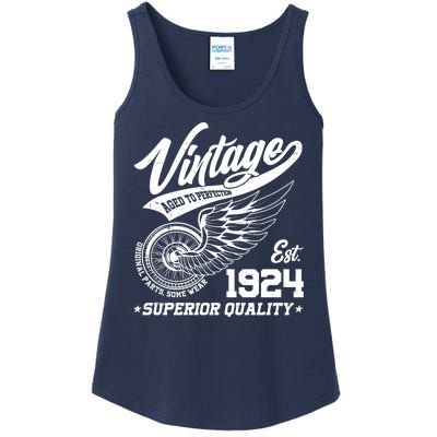 Winged Wheel Vintage 1924 Aged To Perfection Superior Quality 100th Birthday Ladies Essential Tank