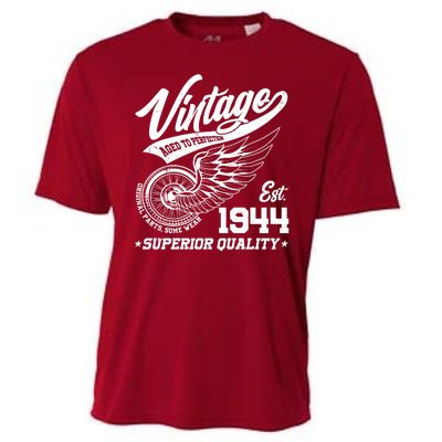 Winged Wheel Vintage 1944 Aged To Perfection Superior Quality 80th Birthday Cooling Performance Crew T-Shirt