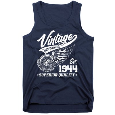 Winged Wheel Vintage 1944 Aged To Perfection Superior Quality 80th Birthday Tank Top