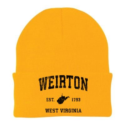 Weirton West Virginia Wv Vintage Sports Knit Cap Winter Beanie