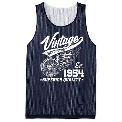 Winged Wheel Vintage 1954 Aged To Perfection Superior Quality 70th Birthday Mesh Reversible Basketball Jersey Tank