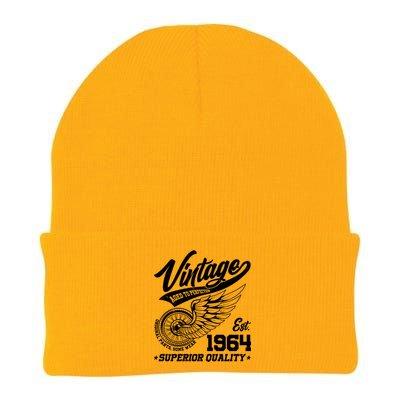 Winged Wheel Vintage 1964 Aged To Perfection Superior Quality 60th Birthday Knit Cap Winter Beanie