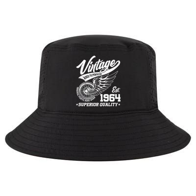 Winged Wheel Vintage 1964 Aged To Perfection Superior Quality 60th Birthday Cool Comfort Performance Bucket Hat