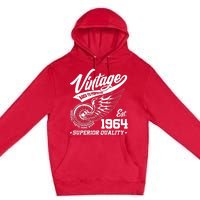 Winged Wheel Vintage 1964 Aged To Perfection Superior Quality 60th Birthday Premium Pullover Hoodie