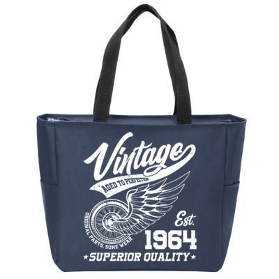 Winged Wheel Vintage 1964 Aged To Perfection Superior Quality 60th Birthday Zip Tote Bag