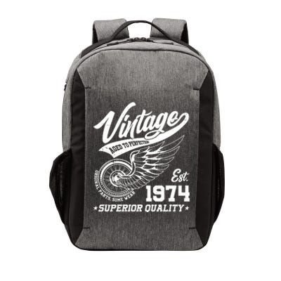 Winged Wheel Vintage 1974 Aged To Perfection Superior Quality 50th Birthday Vector Backpack