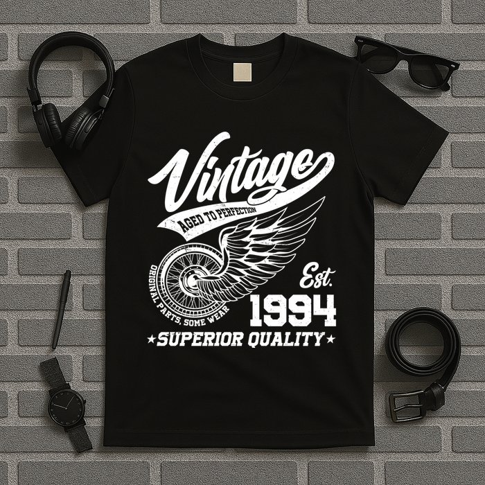 Winged Wheel Vintage 1994 Aged To Perfection Superior Quality 30th Birthday T-Shirt