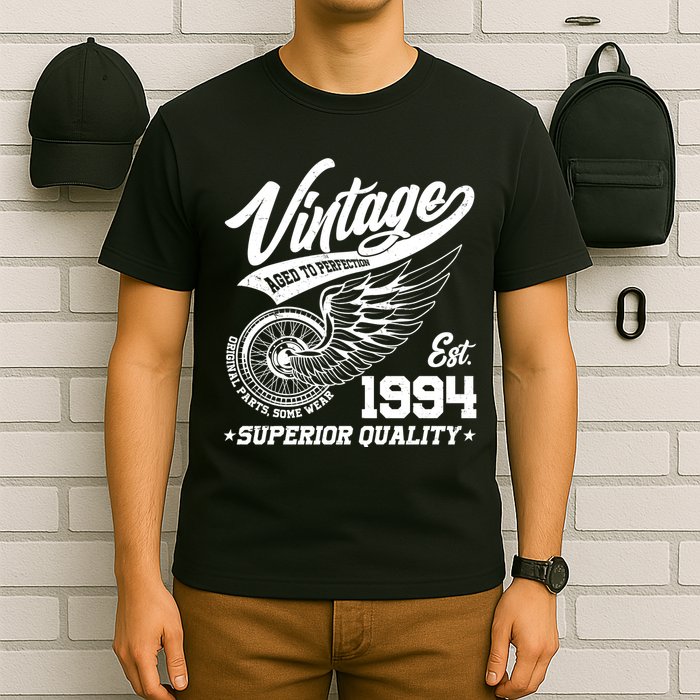 Winged Wheel Vintage 1994 Aged To Perfection Superior Quality 30th Birthday T-Shirt