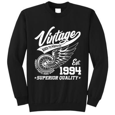 Winged Wheel Vintage 1994 Aged To Perfection Superior Quality 30th Birthday Tall Sweatshirt