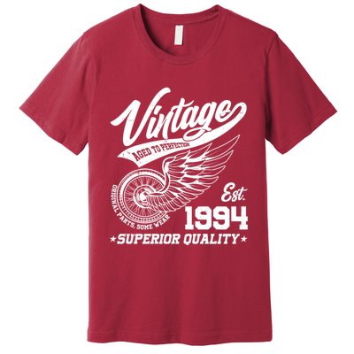 Winged Wheel Vintage 1994 Aged To Perfection Superior Quality 30th Birthday Premium T-Shirt