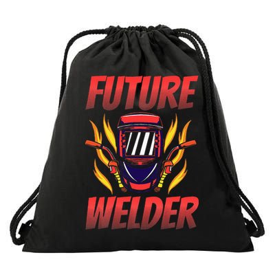 Welder Welding Vintage Future Welder Drawstring Bag