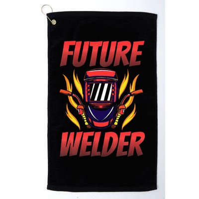 Welder Welding Vintage Future Welder Golf Towel
