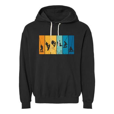 Wakeboarding Wakeboarder Vintage Wakeboard Garment-Dyed Fleece Hoodie