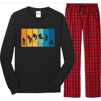 Wakeboarding Wakeboarder Vintage Wakeboard Long Sleeve Pajama Set