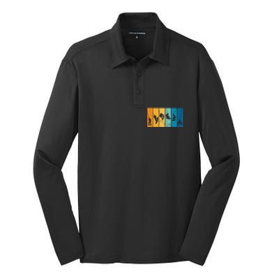 Wakeboarding Wakeboarder Vintage Wakeboard Silk Touch Performance Long Sleeve Polo