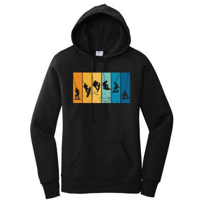 Wakeboarding Wakeboarder Vintage Wakeboard Women's Pullover Hoodie