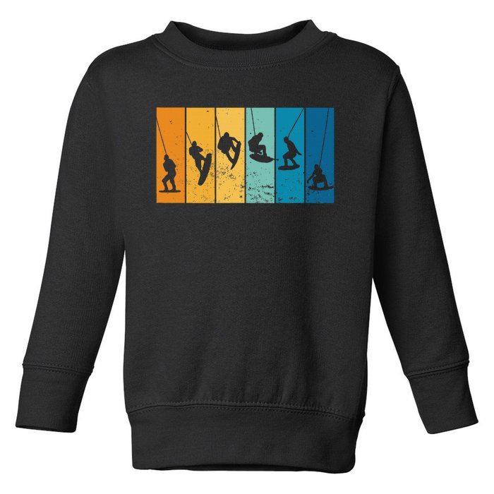 Wakeboarding Wakeboarder Vintage Wakeboard Toddler Sweatshirt