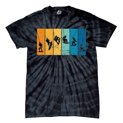 Wakeboarding Wakeboarder Vintage Wakeboard Tie-Dye T-Shirt