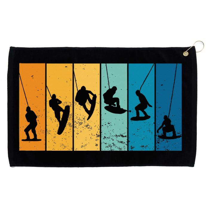 Wakeboarding Wakeboarder Vintage Wakeboard Grommeted Golf Towel