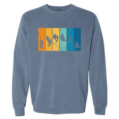 Wakeboarding Wakeboarder Vintage Wakeboard Garment-Dyed Sweatshirt