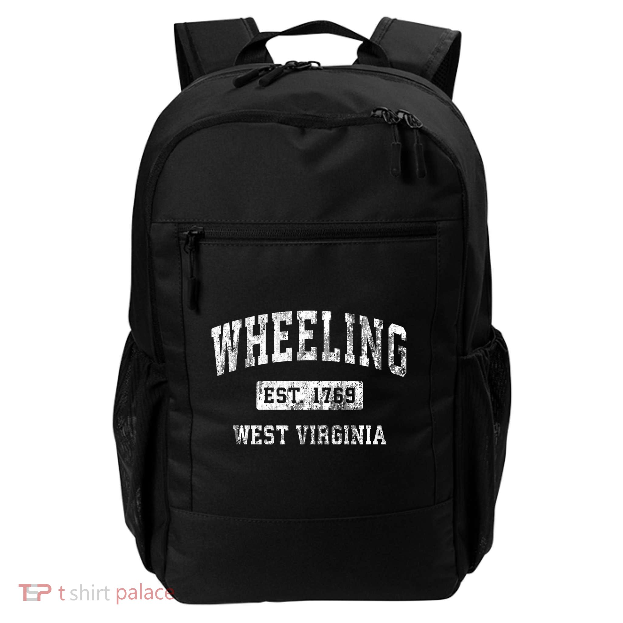 Wheeling West Virginia Wv Vintage Established Sports Backpack