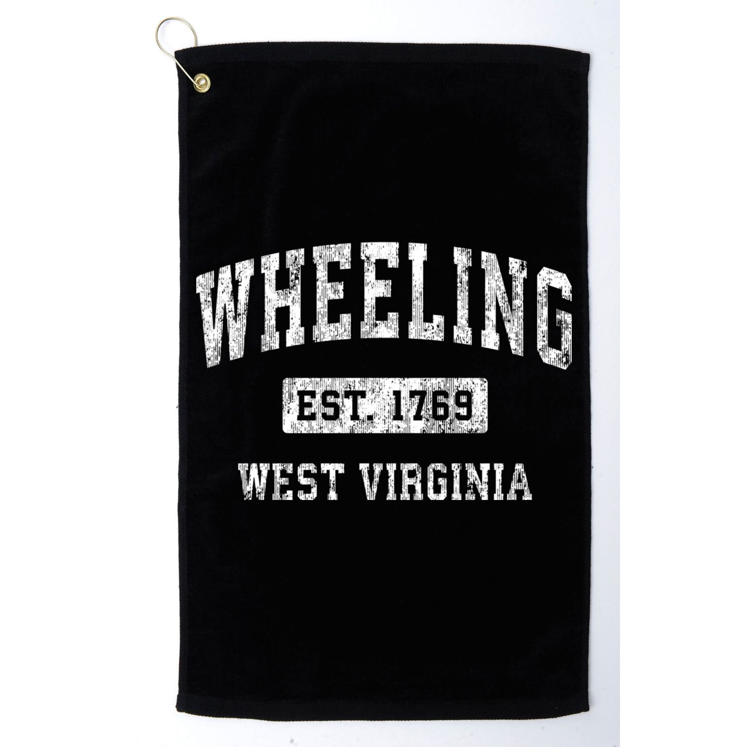 Wheeling West Virginia Wv Vintage Established Sports Golf Towel